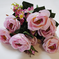 искусственные цветы розы цвета светло-сиреневый 43